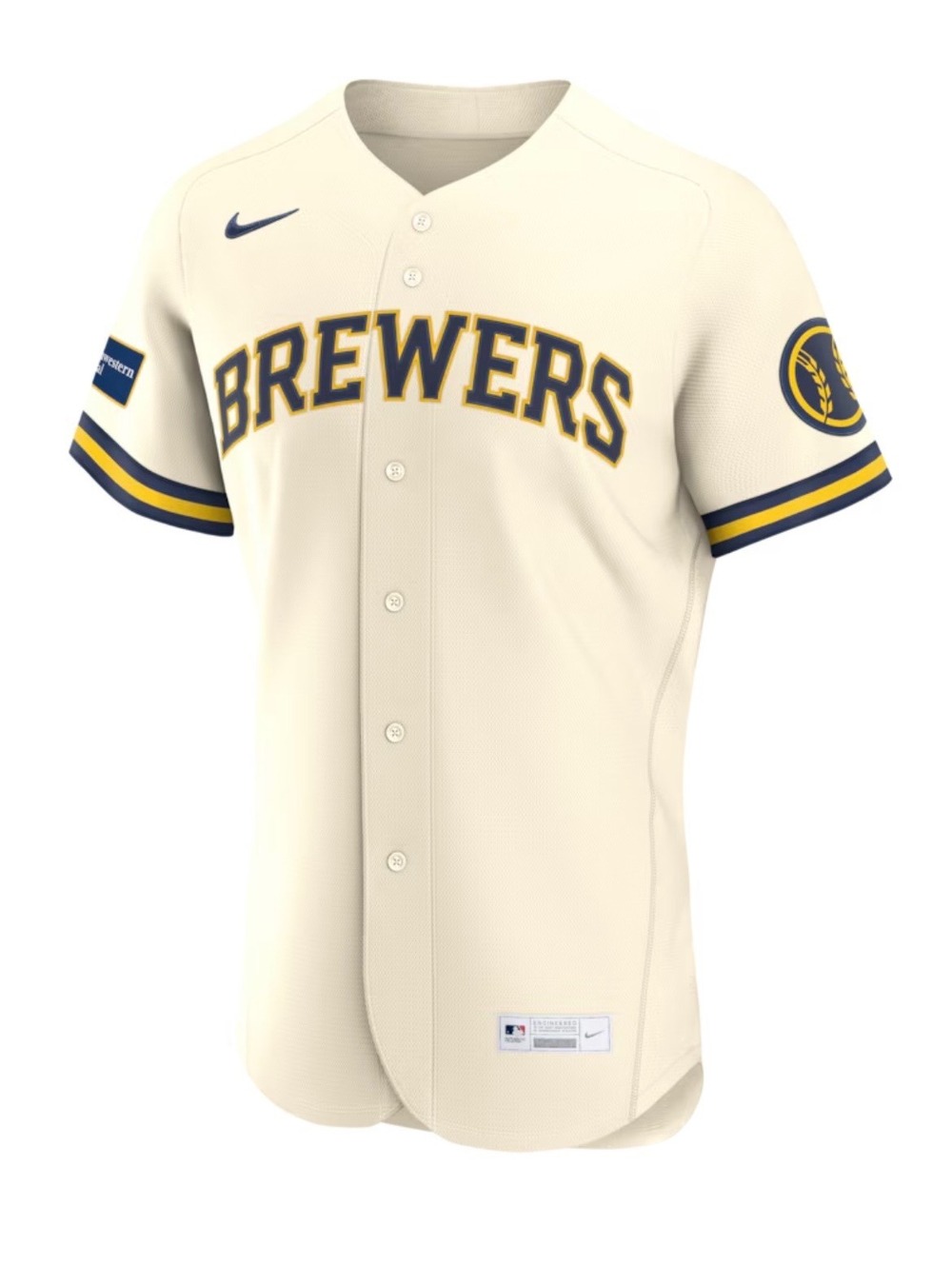 $400 Nike Milwaukee Brewers Authentic Engineered Player Worn Breathable XL 48